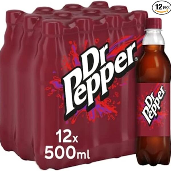 Dr Pepper PET Cola 500 ml (Pack of 12)