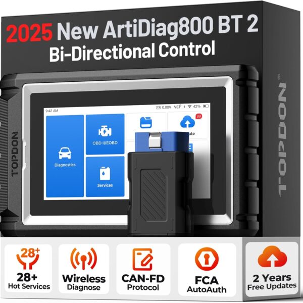 TOPDON ArtiDiag800 BT V2.0 Car Diagnostic Tool with 28 Services